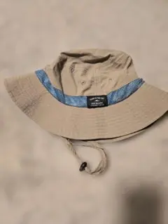 ベージュ バケットハット メッシュ内側