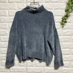 【アイテムズアーバンリサーチ】（F）モックネックセーター ニット サイドスリット