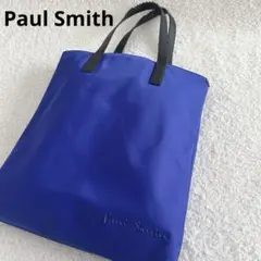 希少 ポールスミス トートバッグ A4 青 マルチストライプ ビジネスバッグのサムネイル