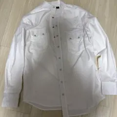 ホワイト Sサイズ 長袖シャツ nano universe