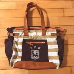 CASTELBAJAC【カステルバジャック】 トートバッグ　キャンバス　レザー