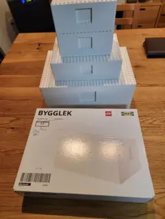 LEGO BYGGLEK ホワイト 収納ボックス 5個セット