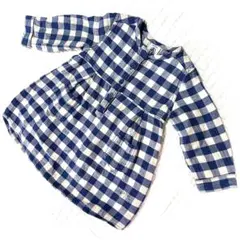 PETIT BATEAU ギンガムチェック チュニックワンピース 6m 約67㎝
