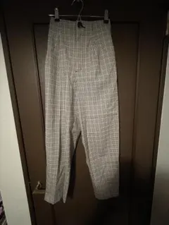 GUチェック柄 スラックス　パンツ