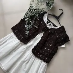 ☆ 손으로 짠 대나무 섬유 실크 캐시미어 혼방 카디건 ☆ 다크 브라운