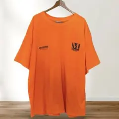 ギルダン 半袖Ｔシャツ クルーネック ワンポイント 3XL 橙 綿ポリ デイリー
