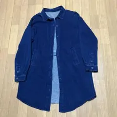 ネイビー ダメージデニム風 アウター