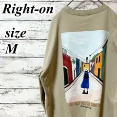 【定番】ライトオン　back number ロンT 長袖　バックプリント　古着