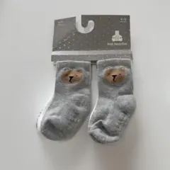 GAP ベビー靴下 3点セット 6-12ヶ月 くま柄 ストライプ