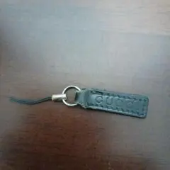 GUCCI レザーケータイストラップ ブラック