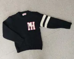 MIKI HOUSE JUNIOR ミキハウス ニット セーター キッズ 黒