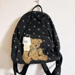 新品 RaviRavi ラビラビ リュック大和屋 テディベア熊総柄 ゴブラン織 