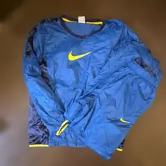 Nike 青 長袖 ピステ ウィンドブレーカー　ナイキ上下