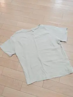 無地 半袖Tシャツ ベージュ 130cm