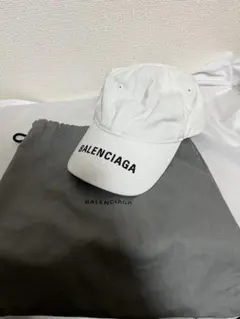 本物鑑定済】BALENCIAGA グレー ベースボールキャップ 収納袋 タグ付