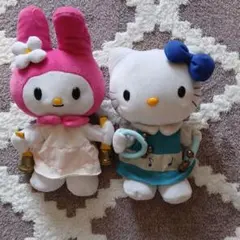 マイメロディ＆ハローキティ ぬいぐるみ90年代レトロ