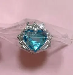 セボンスター　チャーミーパクト　馬車用指輪　鍵　ハート　ブルー　カバヤ　汚れなし