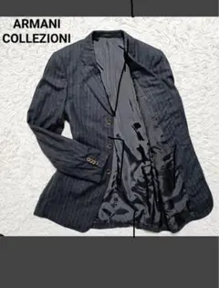 ARMANI COLLEZIONI ストライプ テーラードジャケット 美品