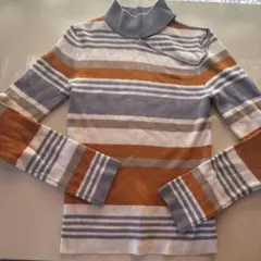 MURUA タートルネックセーター オレンジ・グレー・ホワイト