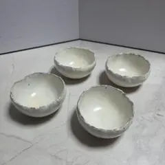 美品】 清水焼 利宗窯 古川利男 氷裂貫入 米色瓷 浮き花 お茶呑茶碗 5