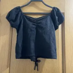 黒い半袖トップス Mサイズ