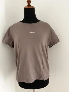 ブラウン 半袖Tシャツ ロゴ入りのサムネイル
