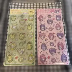 ストーンシール　ポムポムプリン・シナモロール シールセット