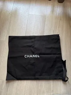 CHANEL 黒 キャンバスショッパー