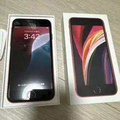 Apple iPhone SE (第2世代) 赤　128GB 背面割れあり