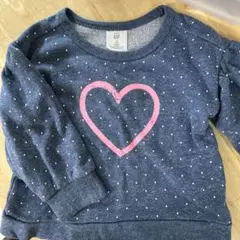 baby GAP ドット柄ハートトレーナー 3歳
