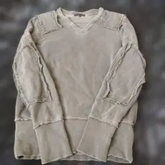 ALCOTT グレー Vネックトレーナー Lサイズ