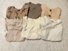 ベビー服セット ベージュ系 6点