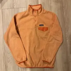 Patagonia フリース オレンジ シンチラ スナップT
