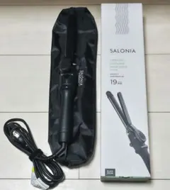 SALONIA セラミックカールヘアアイロン 19mm ブラックのサムネイル