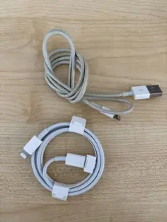 USB充電ケーブル 2本セット ホワイト