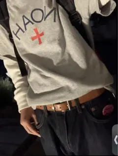 デニムシャツ グレー