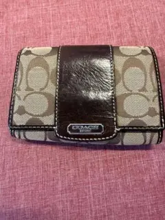 COACH 二つ折り財布 シグネチャー ブラウンのサムネイル