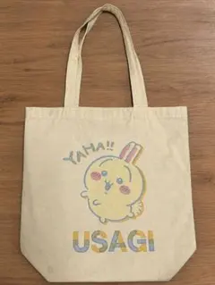 ちいかわ うさぎ トートバッグ レトロ印刷風