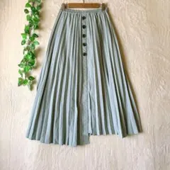 a1939 イーストボーイ アシンメトリー プリーツスカート（F）くすみグリーンのサムネイル