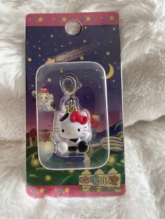 ご当地キティ 限定　牧場　うし　ファスナーマスコット