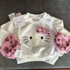 あったかぽかぽか裏起毛HELLO KITTY トレーナー 100cm