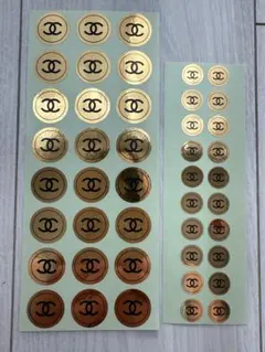 【激レア 】CHANEL ロゴシール 2サイズ　24、20 の計44枚