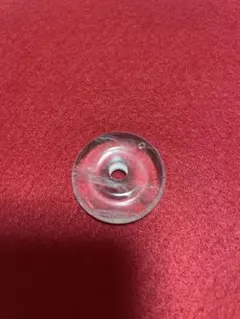 水晶　丸型パーツ 中央穴あり