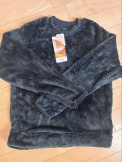 【新品】ボアフリース 長袖トップス M ダークグレー