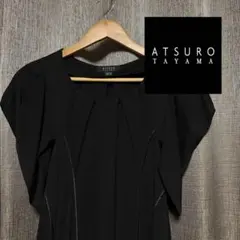 ATSURO TAYAMA 半袖ワンピース ブラックのサムネイル