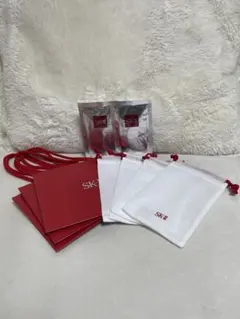 【美品】SK-II マスク2枚＋巾着4点＋ショッパー3点セット