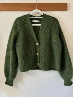 ZARA レディース カーディガン グリーン S