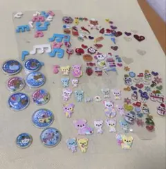 平成女児　立体シール　ぷっくり　シャカシャカシール詰め合わせ　熊