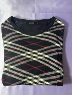 人気デザイン　バーバリーブラックレーベル バイアスチェック Tシャツ 袖ロゴ刺繍のサムネイル