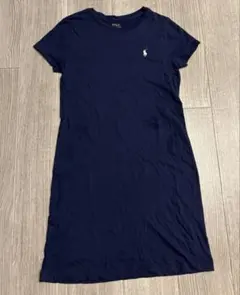 美品 POLO ポロ ラルフローレン Tシャツ 半袖 ワンピース　ネイビー　S